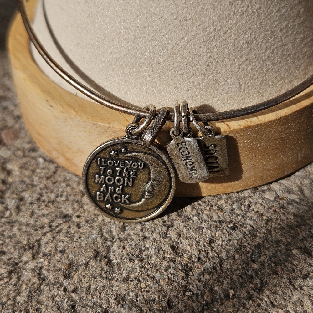 Wind and Fire Charm Bracelet I Love You to the Moon and Back Women's Jewelry
